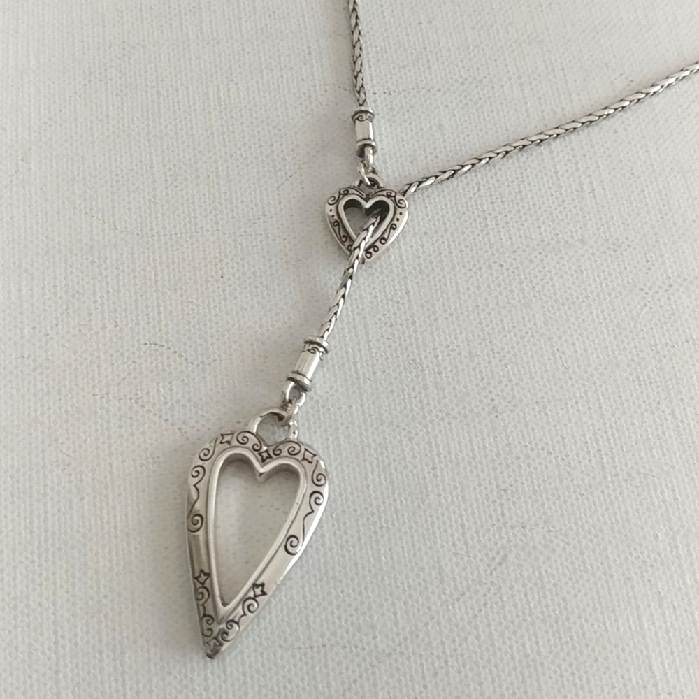 Brighton Open Heart Drop Through Necklace